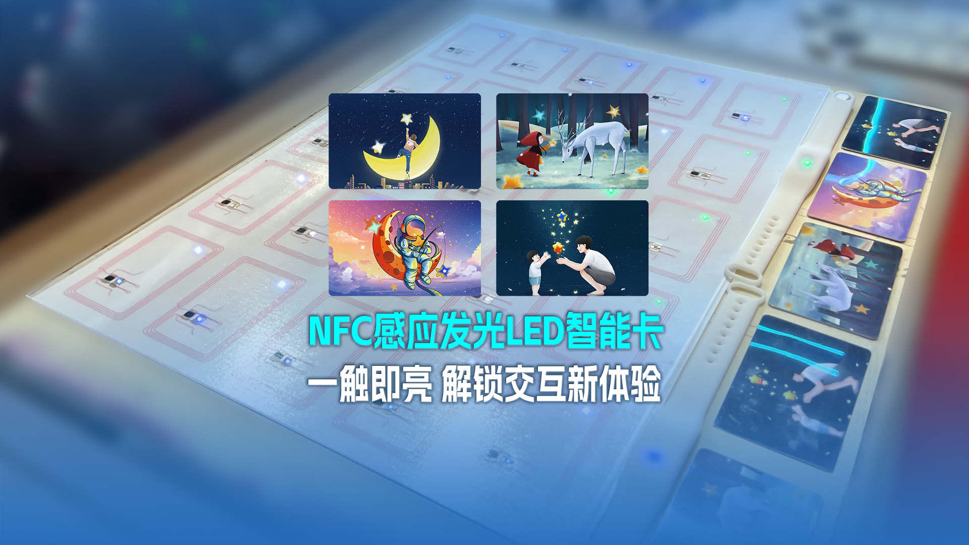 告別普通！卡立方集團感應(yīng)LED發(fā)光智能卡硅膠手環(huán)腕帶產(chǎn)品，點亮你的每一次交互?